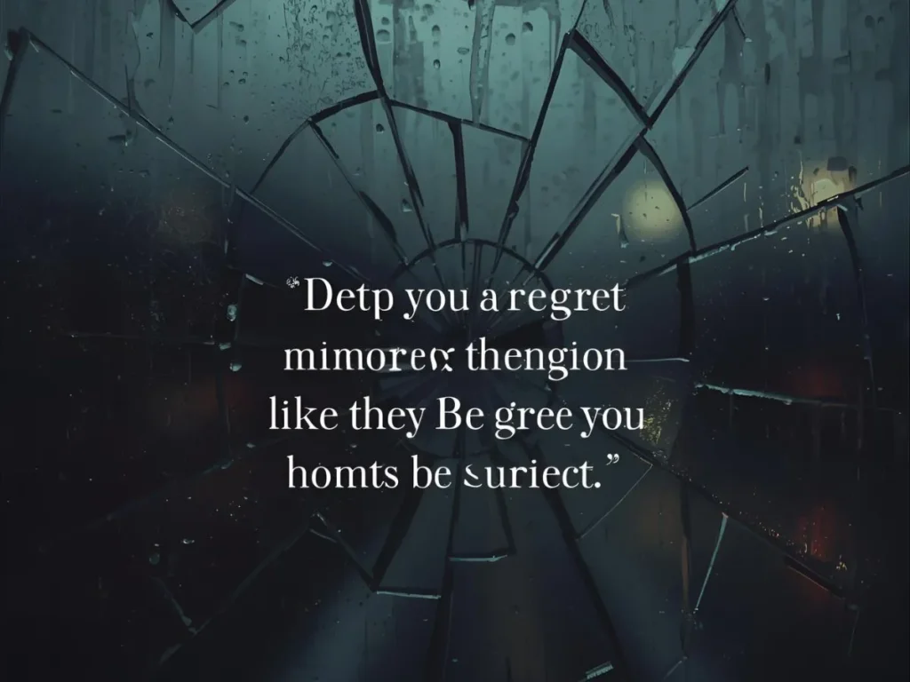 Deep Regret Quotes