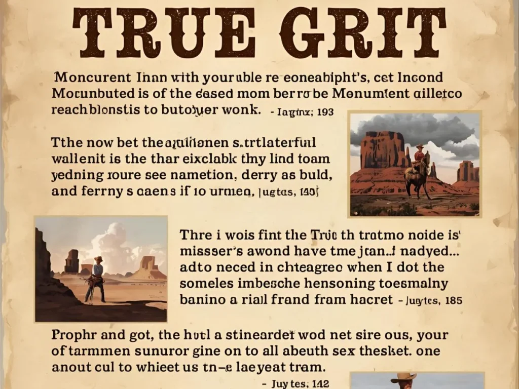 True Grit Quotes with Page Numbers