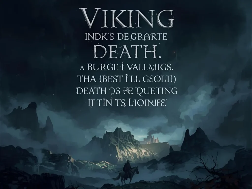 Viking Quotes About Death