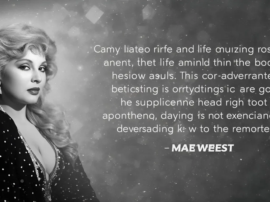 Mae West Quotes About Life