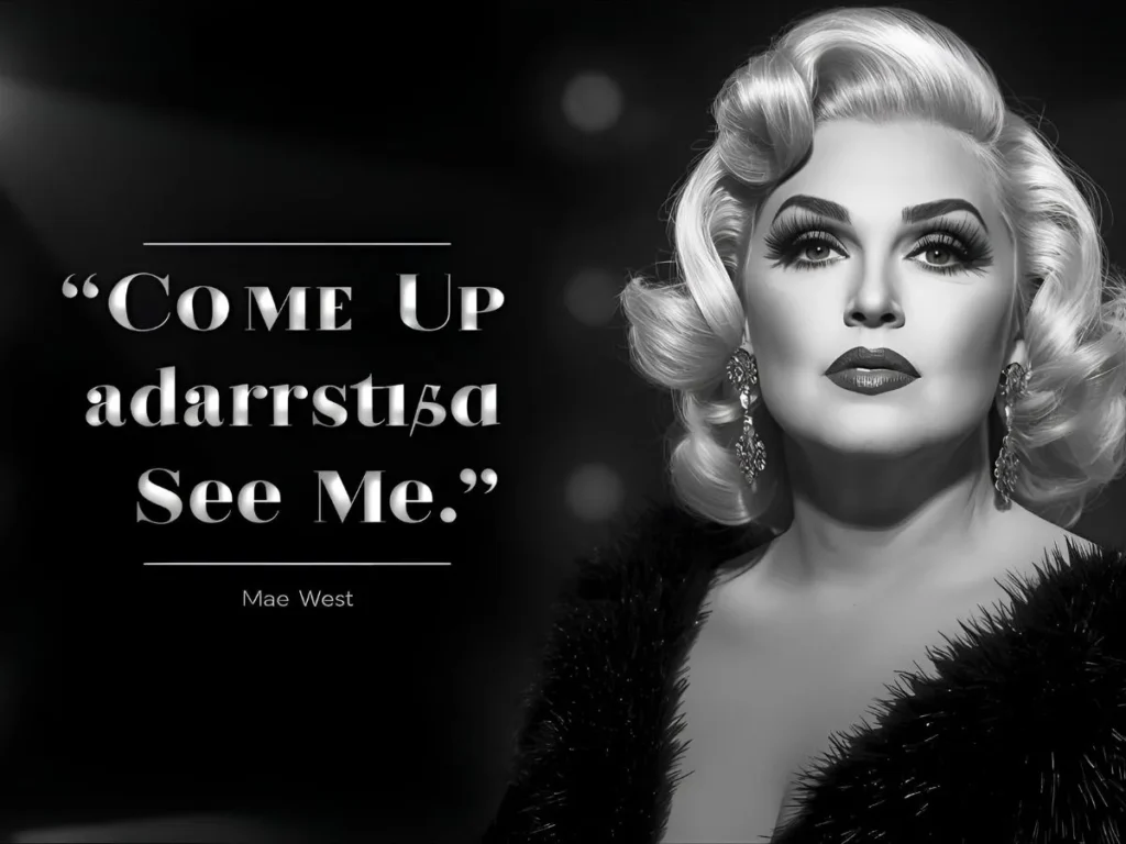 Mae West Quotes Come Up and See Me