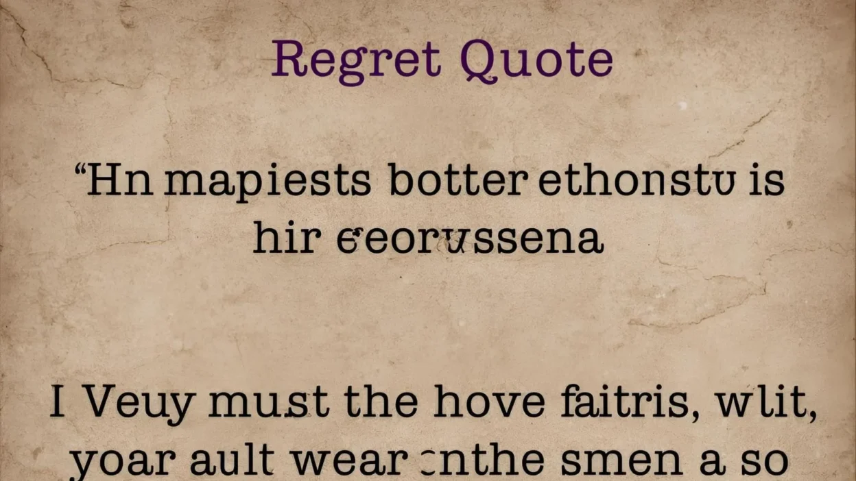 Regret Quotes
