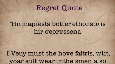 Regret Quotes