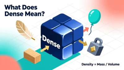 What Does Dense Mean