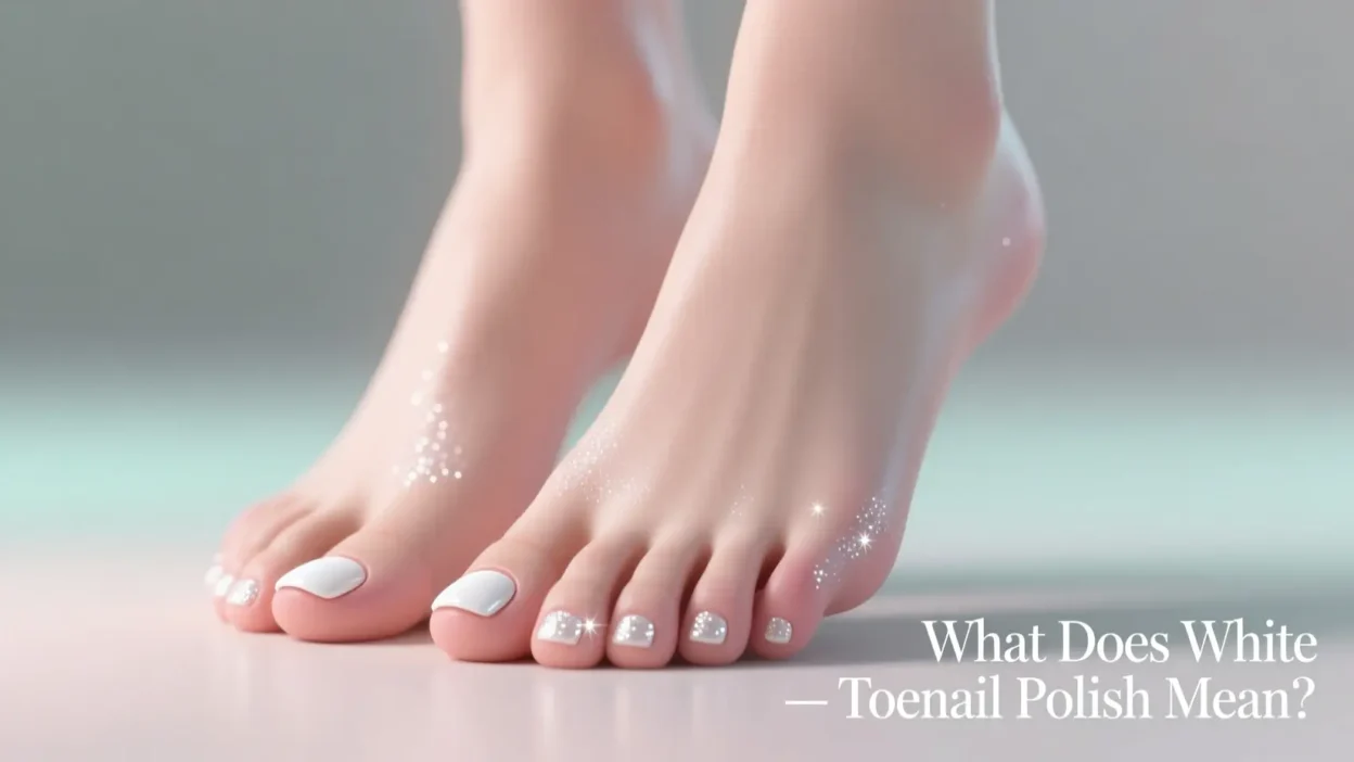 White Toenail Polish Mean